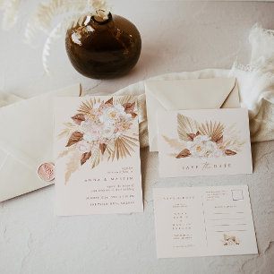 Pampas Grass Floral Terracotta Wedding Welkom Poster