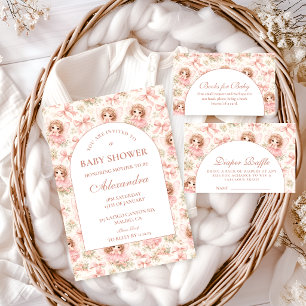 Dromerige Sprookjestuin Baby Shower Kaart