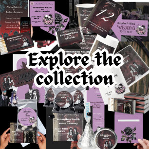 Gothic stijl bruiloft Stationery Dark Moody Save The Date