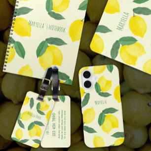 Triljoekleurig Waterverf Gele Citroenen  iPhone 16 Hoesje