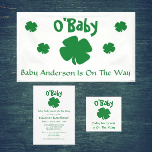 O'Baby St Patrick's Day Baby shower Servet