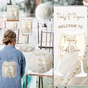 Parels en Prosecco Modern Elegant Bruidsmeisje Denim Jacket