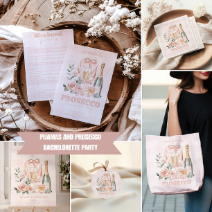 Pyjama's en Prosecco Meidenavakantie Tote Bag