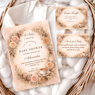 Boho Neutraal Een Baby Brouwt Baby Shower Servet