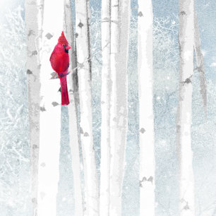 Kerstwens rode kardinaal voor vrijwilligers feestdagen kaart