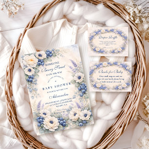 Bosbes Verhaal Tuin Baby Shower Kaart