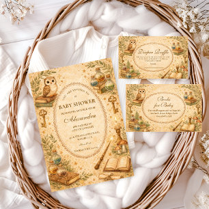 Toverachtige Vintage Baby Shower Kaart