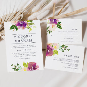 Vibrant Bloom RSVP-kaart RSVP Kaartje