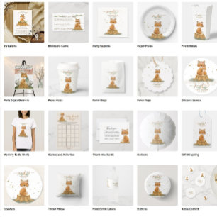 Dieren Mam en Kind Fox Familie Favor Ronde Sticker