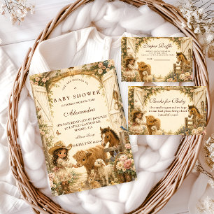 Tijdloze Meisje Western Boho Luier Raffle Informatiekaartje