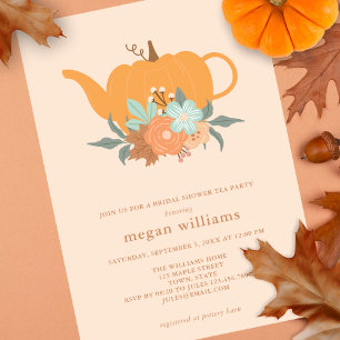 Tea Party Bridal Shower Invitation Kaart