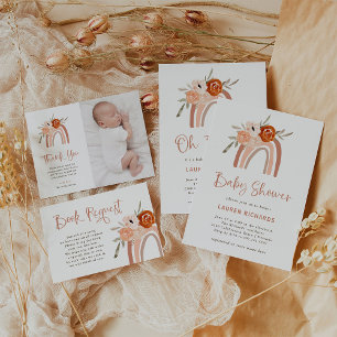 Oranje Terracotta Boho   Regenboogsprinkhaan Kaart