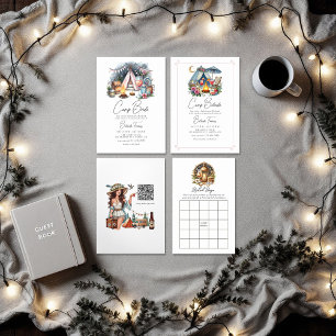 Rustic Camp Bride Bachelorette Weekend Kaart