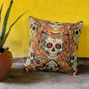 Sugar Skull Dia de Los Muertos Stropdas