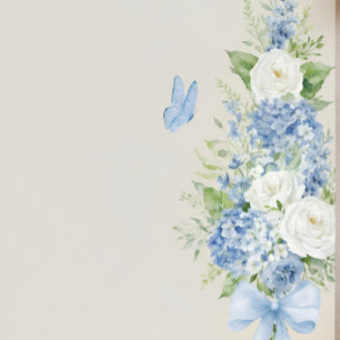 Iets Blauws Hortensia Bedankkaart