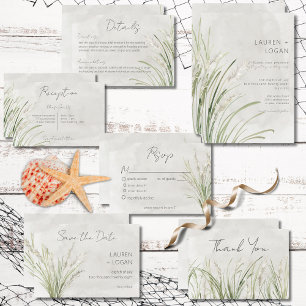 Boho Pampas Grass Minimale Moderne Response Kaart
