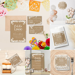 Cielito Lindo Talavera Mexican Fiesta Baby shower Servet