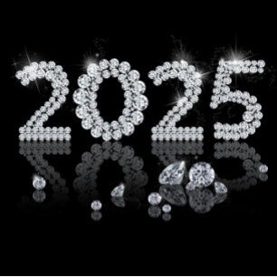 2025 Brilliant Diamonds Luxe Nieuwjaar Servet