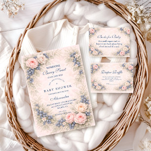 Blauwe Strik Blauwe Baby Shower Servet