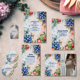 Berry Sweet Wild Berries & Flowers Baby shower Servet