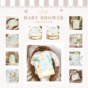 Baby on Board Beach Surf Baby shower Servet