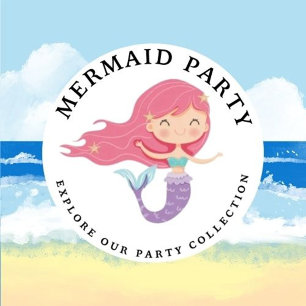 Mermaid Pink Paars Birthday Party Hartelijk dank Kaart