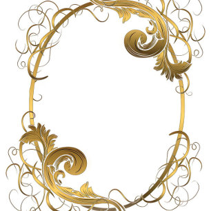 Eenvoudige White Gold Ornament Couples Shower Invi