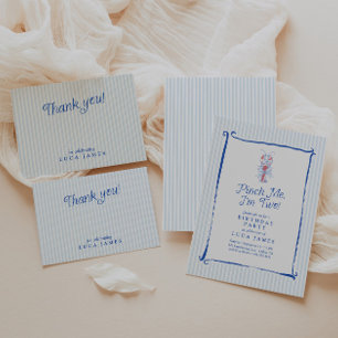 Kneep Me Ik Ben Twee Vintage Kreeft Blauw 2de Verj Kaart