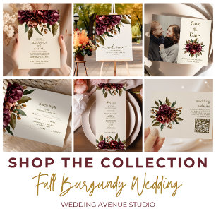 Boho herfst Wildflower Botanische bruiloft Servet