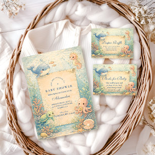 Verhaalboek Baby Shower Onder de Zee Servet