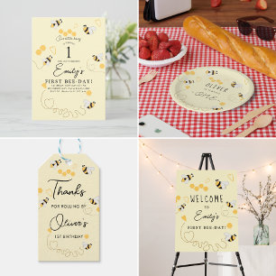 Honey bee minimalistisch dank u ronde sticker