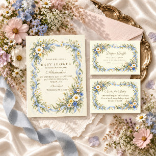 Daisy Wildflower Baby Shower Kaart