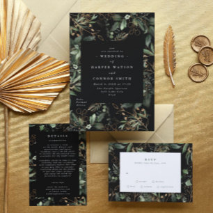 Premium Black Gold Budget Eucalyptus ECO INVITE