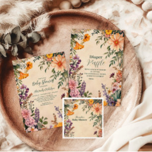 Victoriaans Art Nouveau Baby shower Baby shower Servet