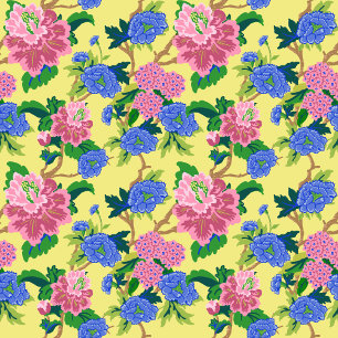 Preppy Chinoiserie Floral Servet