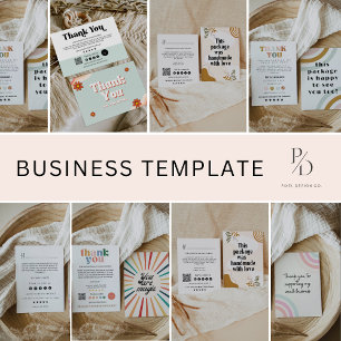 Klein bedrijf Dank u kaart afdrukbaar