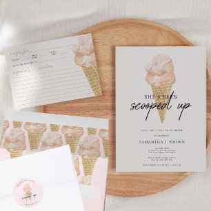 Chic Modern Waterverf Ice Cream Vrijgezellenfeest Ronde Sticker