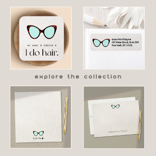 Haar Stylist 60's Retro Zonnebril Notitieblok