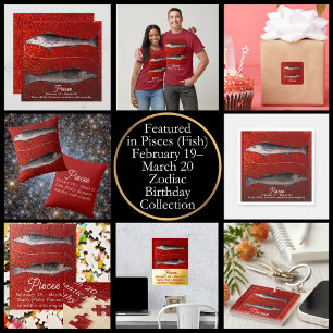 Vissen de vis Zodiac teken Verjaardagsfeest Tote Bag