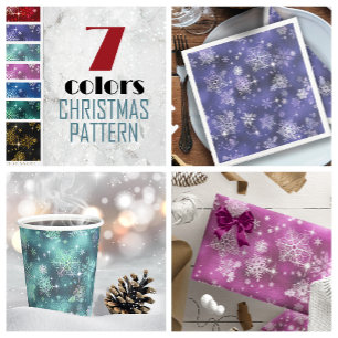  Snowflakes Fotosjabloon Violet ID846 Aankondiging