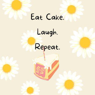 Eet taartbloem Verjaardag Kaart