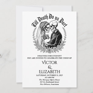 Till Death Do Us Part Elegant Gothic Wedding Servet