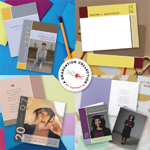 Minimalistisch Mondriaan Modern Color Blocks Afstu Bedankkaart