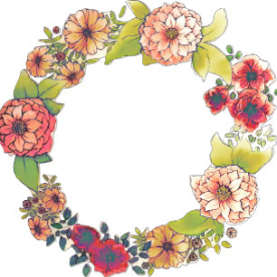 Elegant Herfst Floral Waterverf Vow Renewal Weddin Kaart