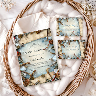 Winter Sporten Baby Shower Servet