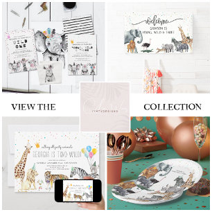 Jong, Wild & Drie   Rockstar Zebra Kaart