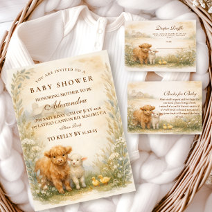 Klassieke Boerderijdieren Weide Baby Shower Servet