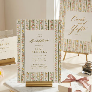 Cottagecore bloemenkaarten cadeaus bruiloftsfeest poster