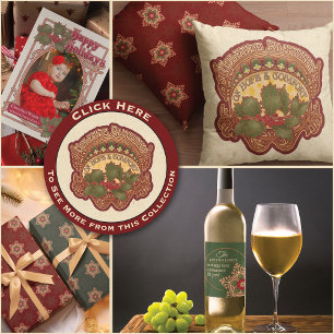 Kerst en Yule Zegeningen Vakantie Kaart