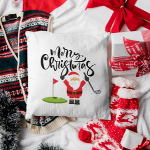 Golfkar met kerstman Let Par T-shirt Golfer Briefkaart